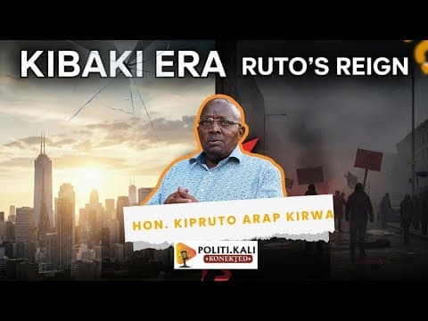 President Kibaki never micromanaged his cabinet  with Hon. Kipruto Kirwa