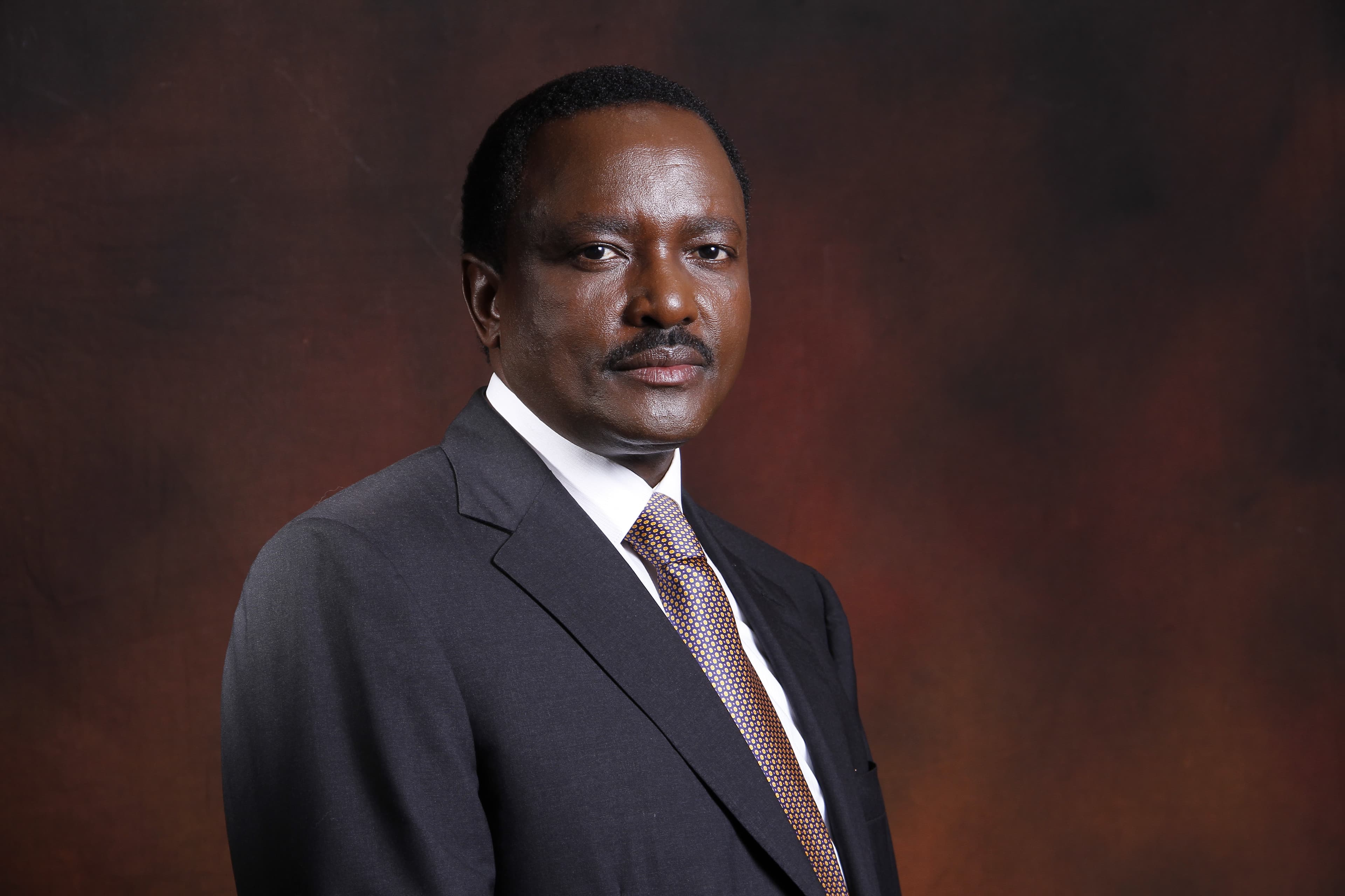 Kalonzo Musyoka in a formal portrait used as the issue cover for Executive Express Issue 010
