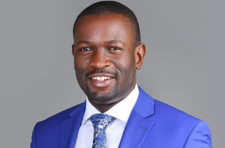 Edwin Sifuna in a formal portrait used as the issue cover for Executive Express Issue 031