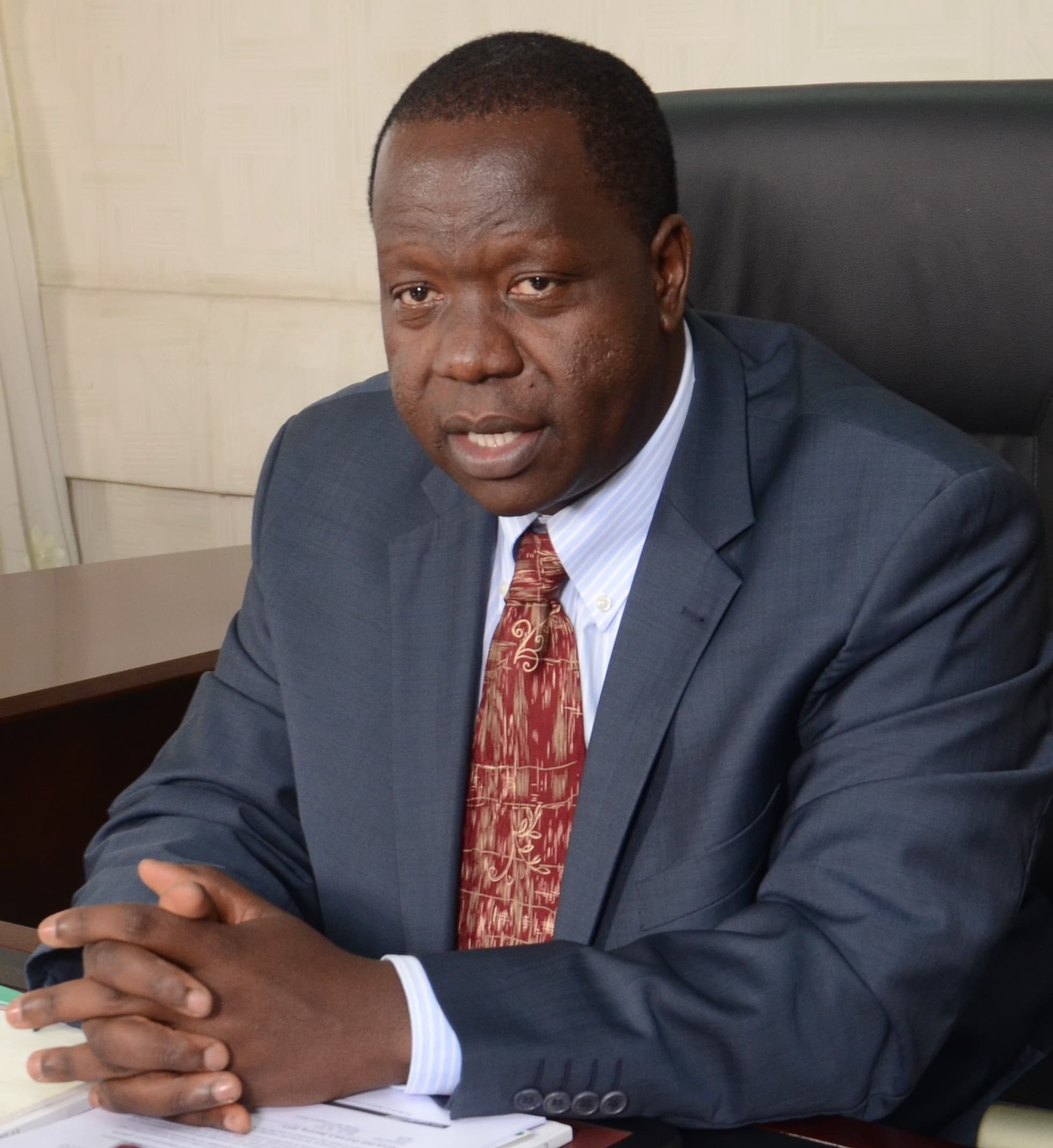 Fred Matiang'i in an office portrait used as the issue cover for Executive Express Issue 047